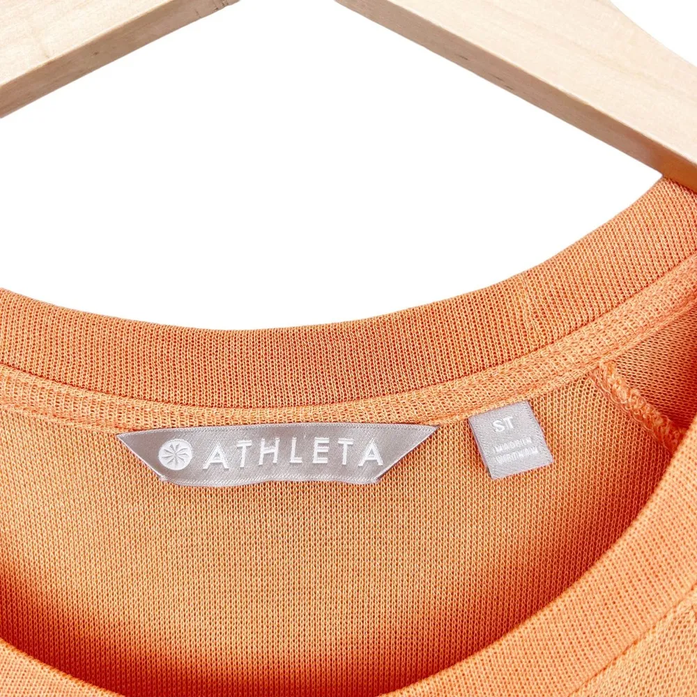 Athleta Orange Coaster Luxe Recover Sweatshirt Sz ST - Image 2