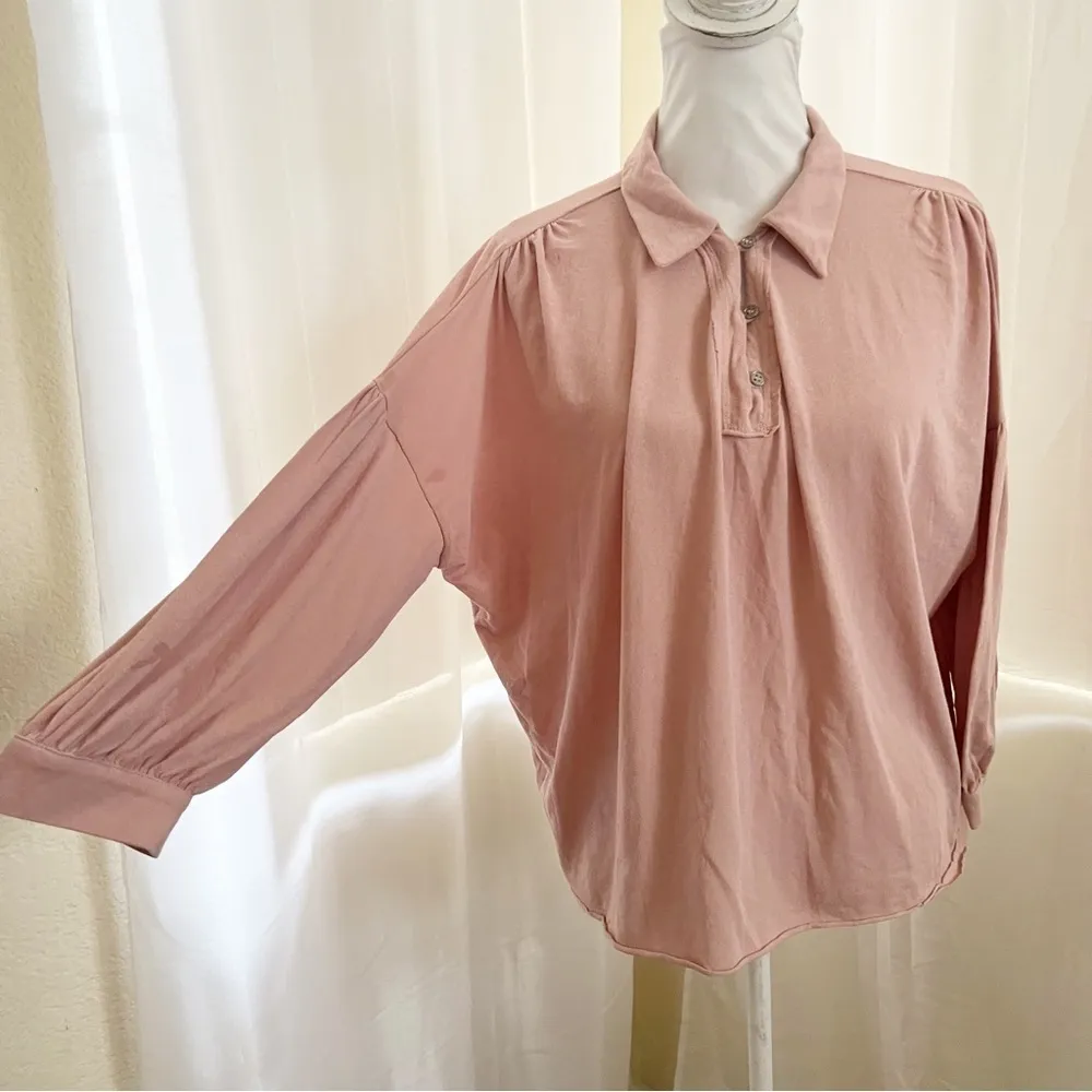 Button Front collared long sleeve Mustard Seed - Image 3