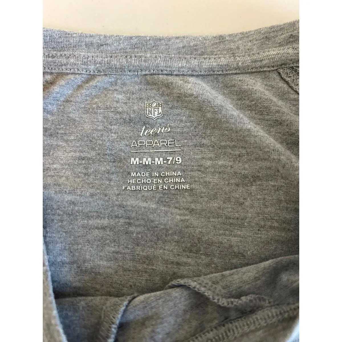 NFL Team Apparel Baltimore Ravens Logo TShirt Gray Juniors Size Medium - Image 6