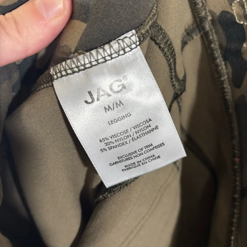Jag Jeans Marla Pull-On Camo Ponte Leggings Size M - Image 7