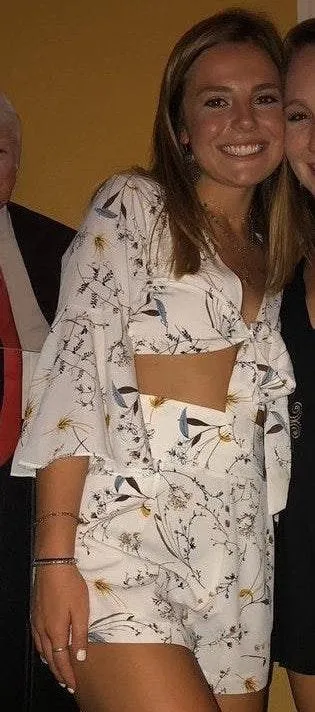 White Floral 2 Piece Set Multiple - Image 3