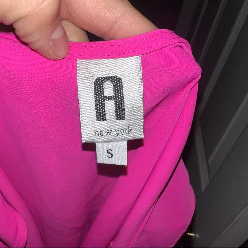 Amanda Uprichard NEW York Hot Pink Tie Back Shift Dress in size Small - Image 5