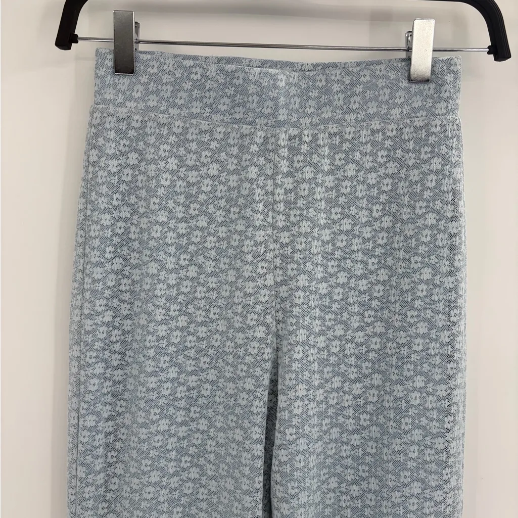 Michael Costello x Revolve Blue Lace Flare Pants festival Y2K Fairycore size xs - Image 4