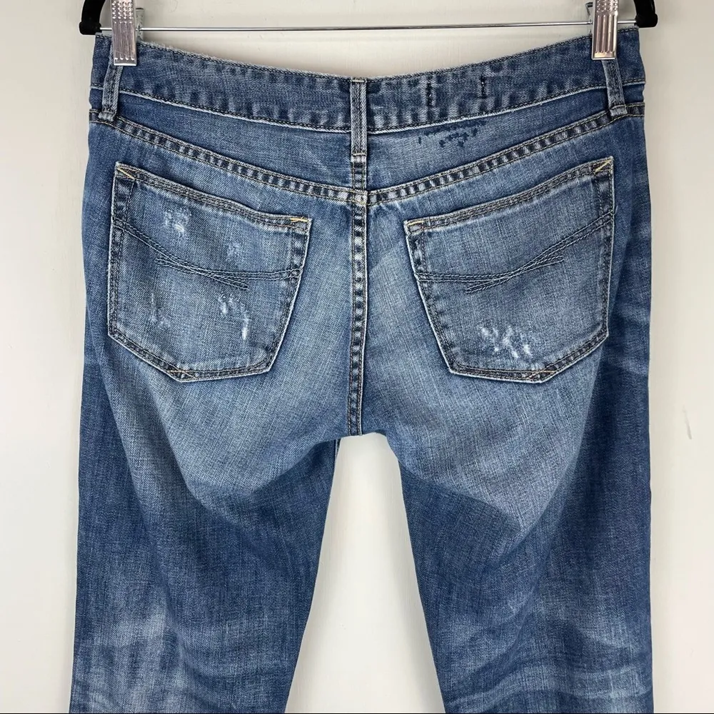 GAP Real Straight Leg Jeans Floral Embroidered Sz 6 Petite Boho - Image 9