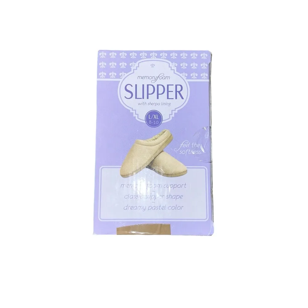 Like NEW Tan Beige Slippers Shoes Women’s Size Large/XL 8 - Image 3