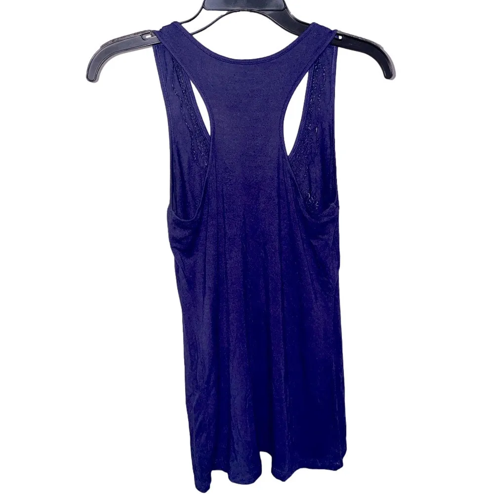 INC International Concepts Tank Top Small Bow Y2K Coquette Layering Casual Edgy Blue - Image 7
