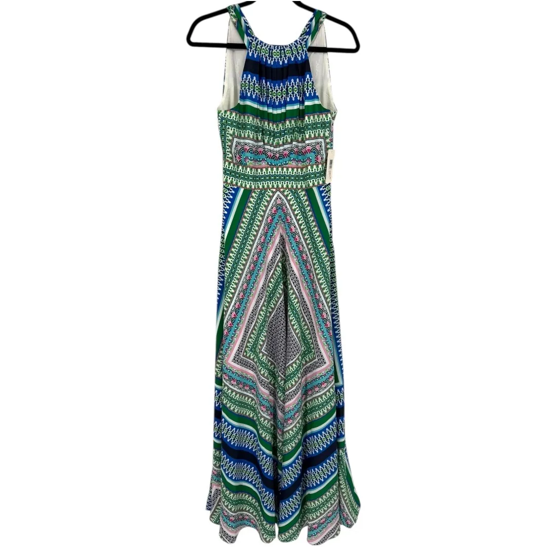 NWT Eliza J Scarf Print Chiffon Maxi Dress Size 2 Vacation Feminine Colorful - Image 5