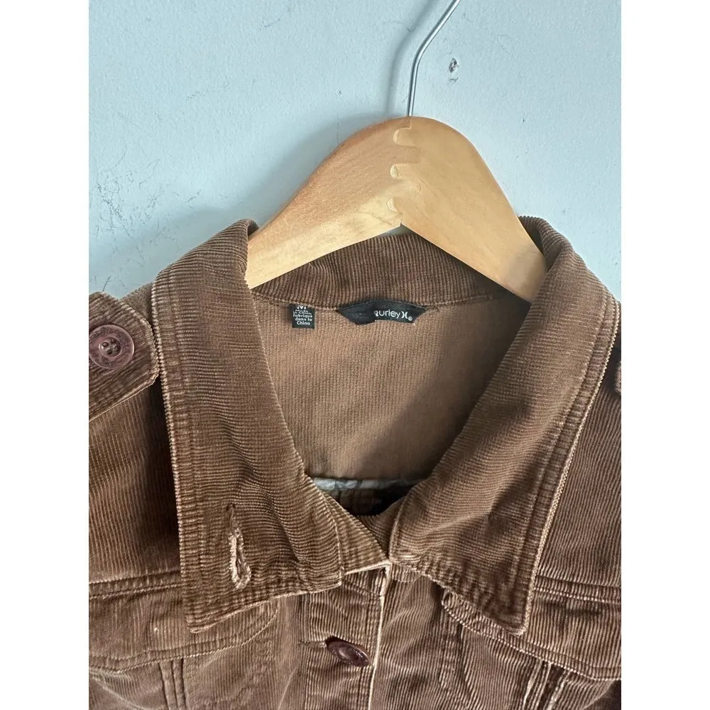 Hurley VINTAGE  button up brown jacket​​​​​​​​​​​​​​​​​​ - Image 4