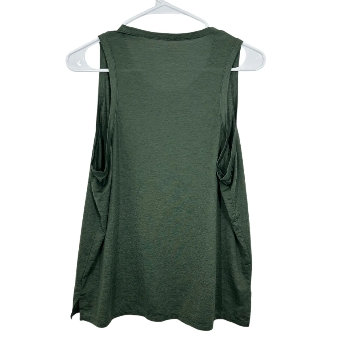 Peloton Women Olive Green Tank Top Together We Go Far Graphic Activewear Size L - Image 2