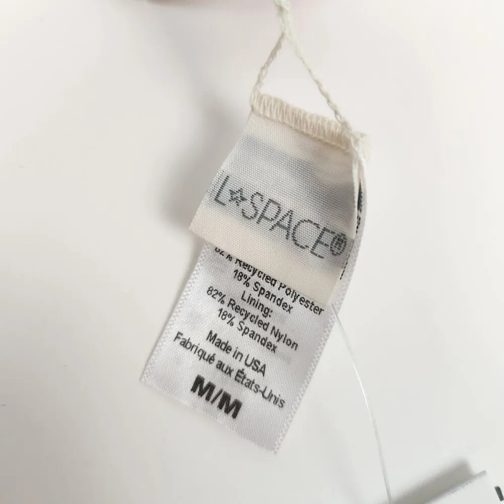 L*Space Jess Bikini Top in Brown Pink Plaid Size Medium NWT - Image 6