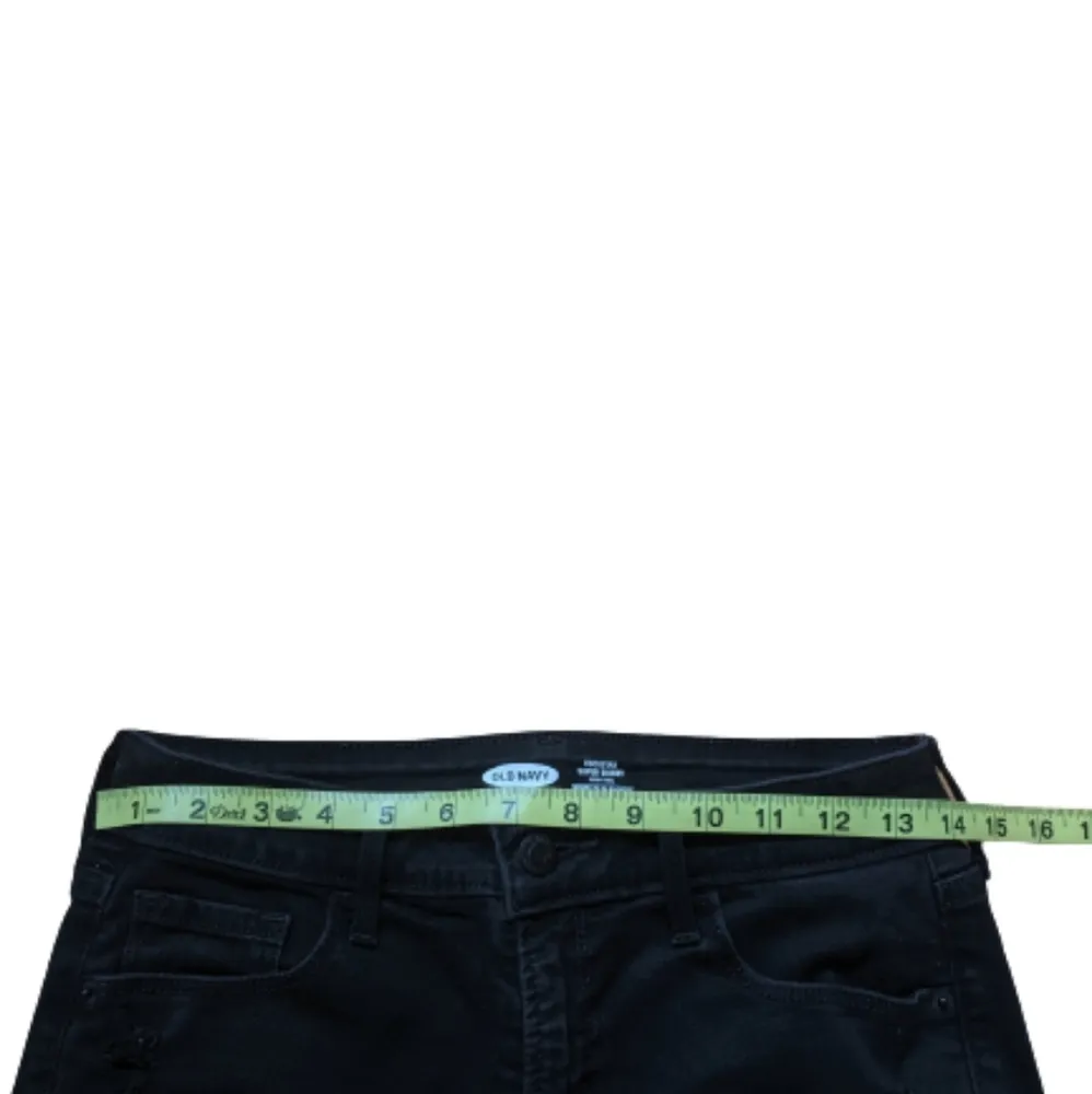 Old Navy Rockstar Super Skinny High Rise Ripped Black Jeans Womens Size 10 - Image 3