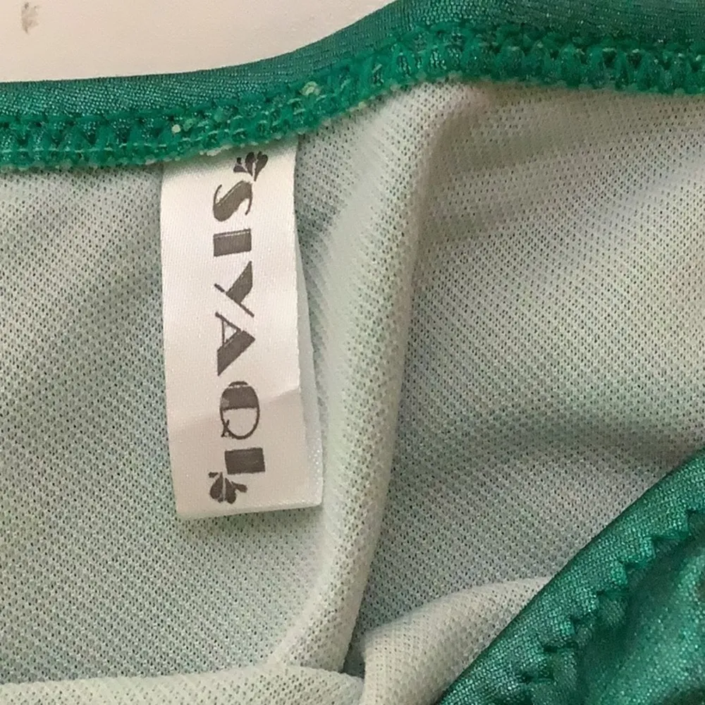 Metallic Vintage Siyaqi Emerald Green Bikini Set Size 40 - Image 9