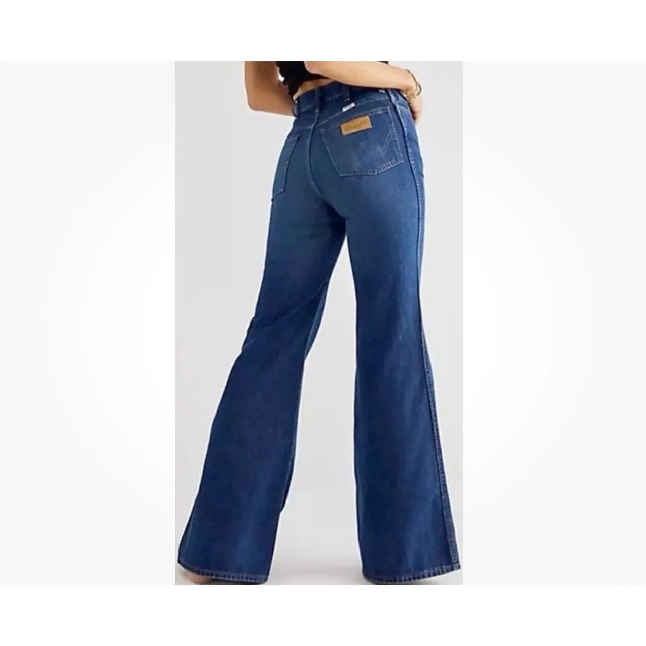 Wrangler Wanderer High Rise Flare Jeans Womens Size 26 Dark Wash Denim - Image 11