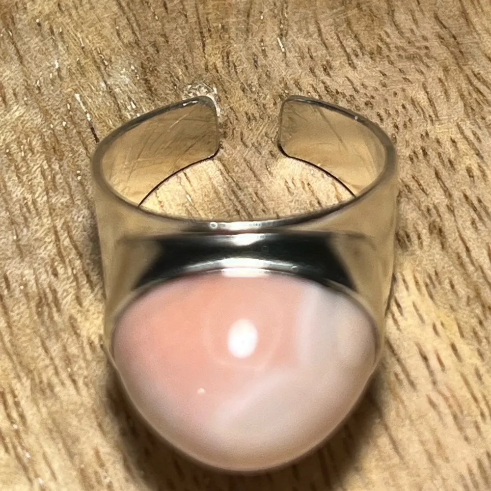 Pink Stone Raised 925 Sterling Silver Ring - Image 10