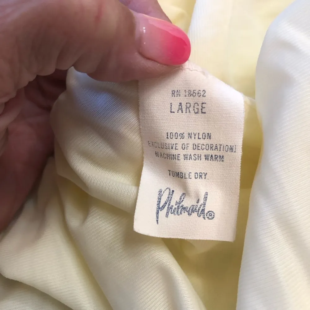 Vintage Philmaid Yellow Baby Doll Robe Size Large - Image 8