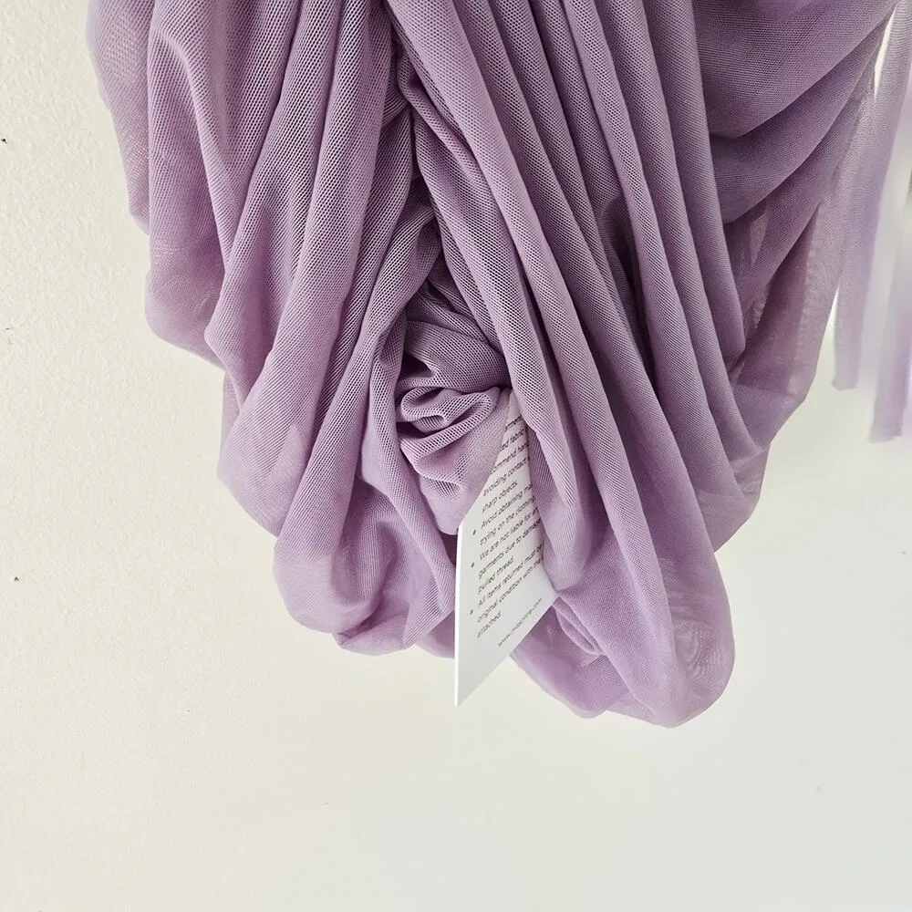 NWT Miss Circle Flora Mesh Sleeveless Mini Dress in Purple Women's Size L Size L - Image 6