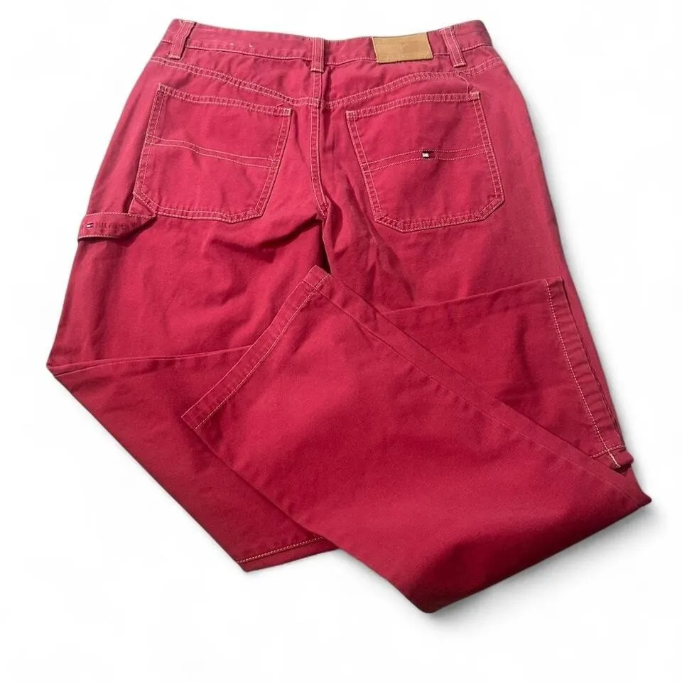 Vintage Tommy Hilfiger Red Carpenter‎ Jeans - Image 2