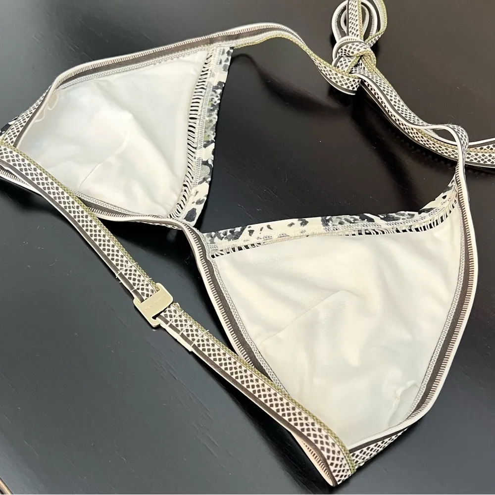 Ted Baker Bahli Quartz Print Triangle Bikini Top, removable vanity cups, S/M - Image 2