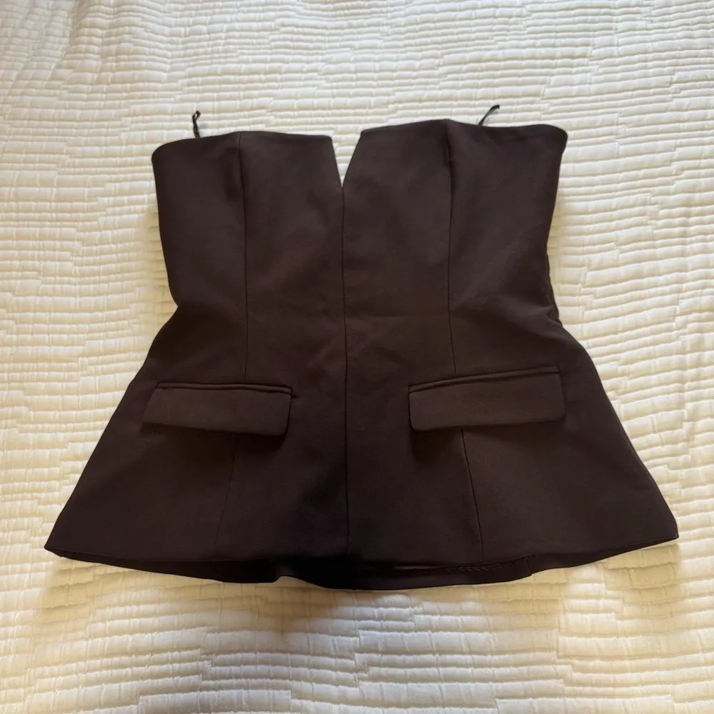 ZARA  - STRAPLESS TOP - Image 7