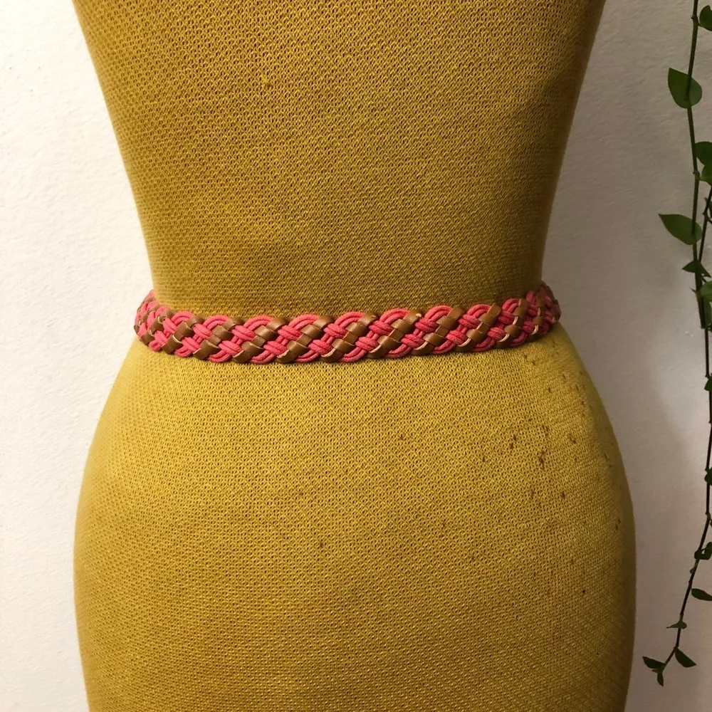 Women’s brown and pink belt - Image 4