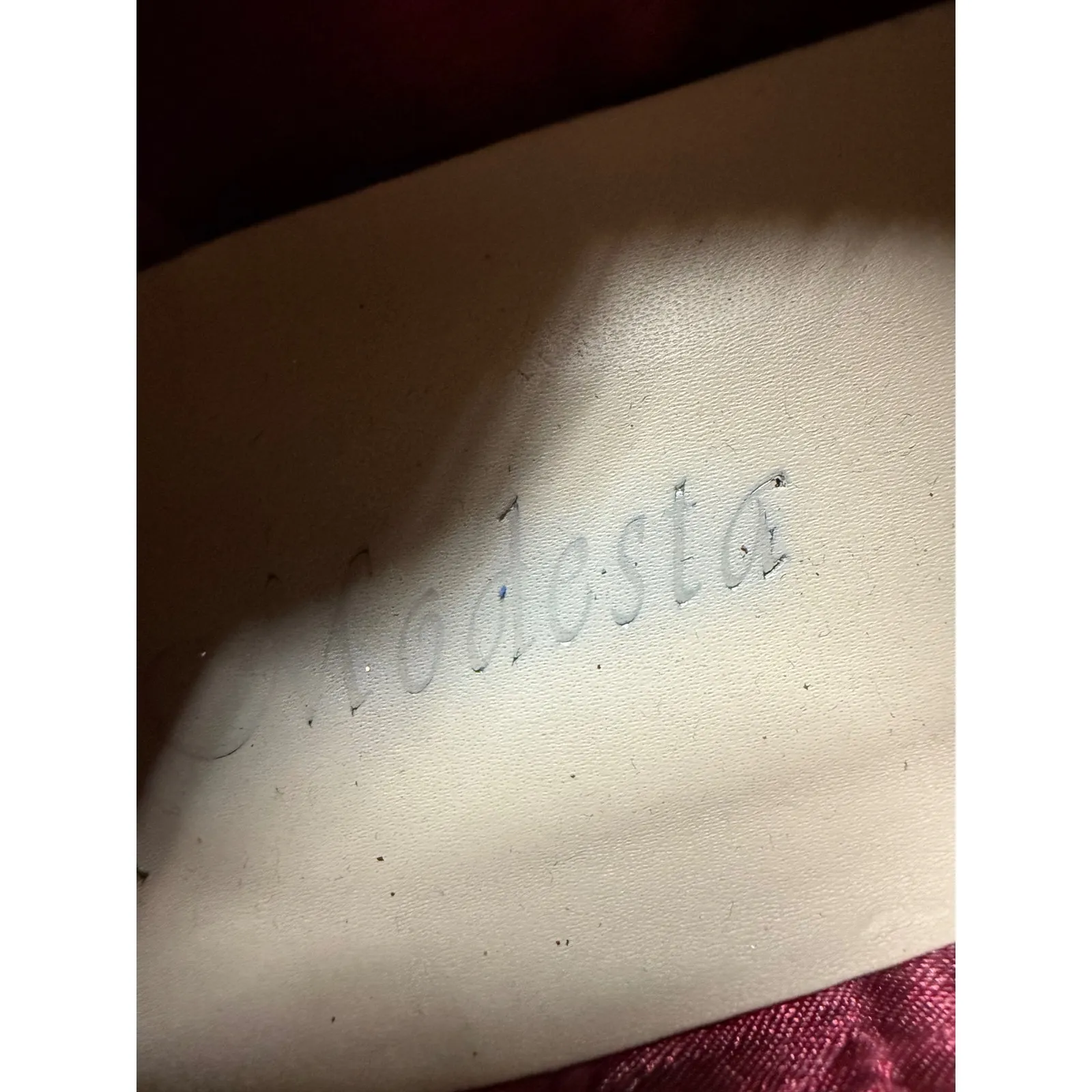 Modesto Red Glitter Oxford Shoes Size 8 – Sparkly Lace - Image 3