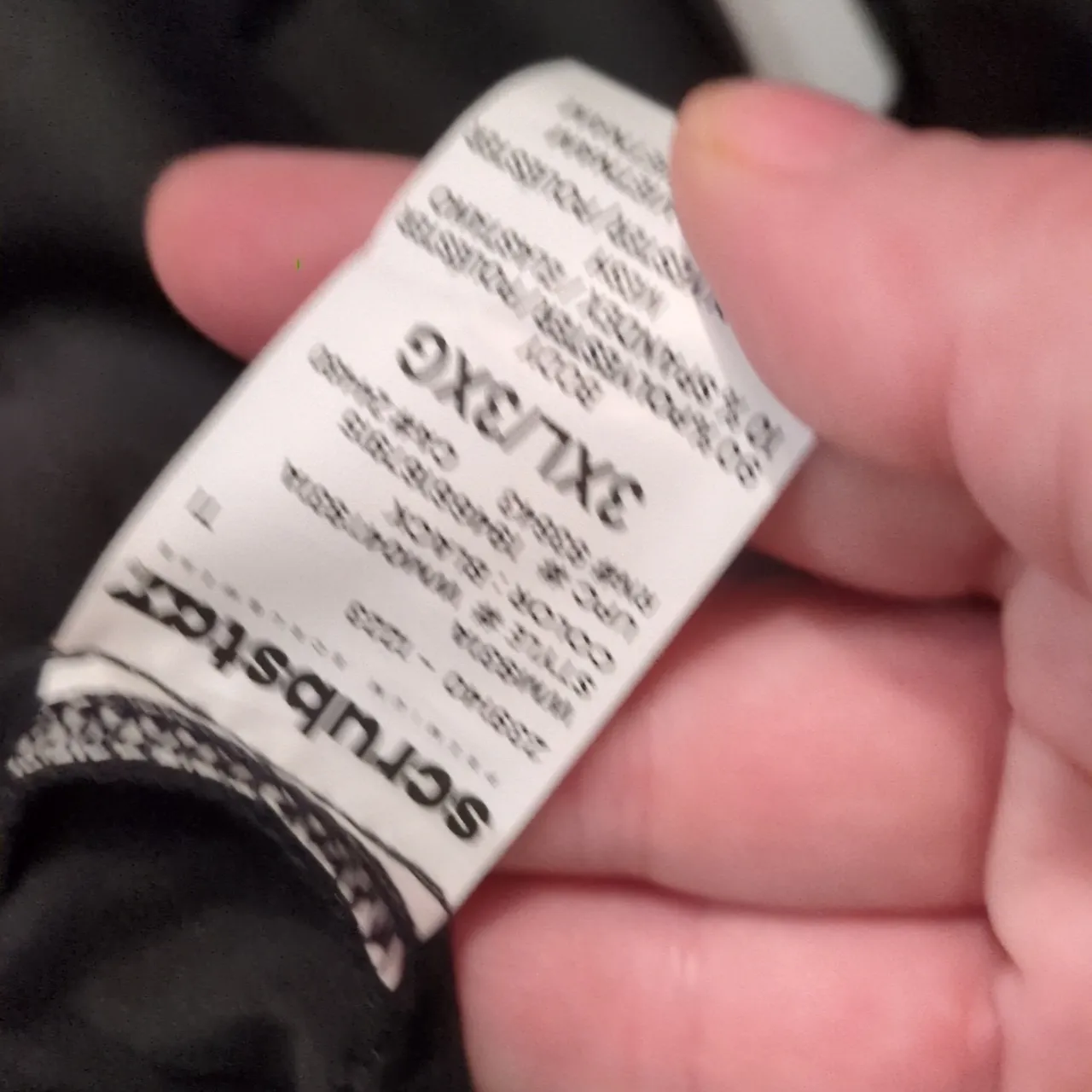 Scrubstar Black Collared Top Size 3XL - Image 8