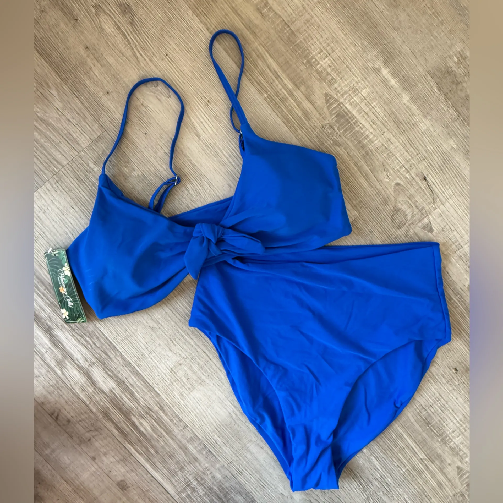 Blooming Jelly Women’s S / M Blue Bikini Swim Suit Set New NWT - Image 2
