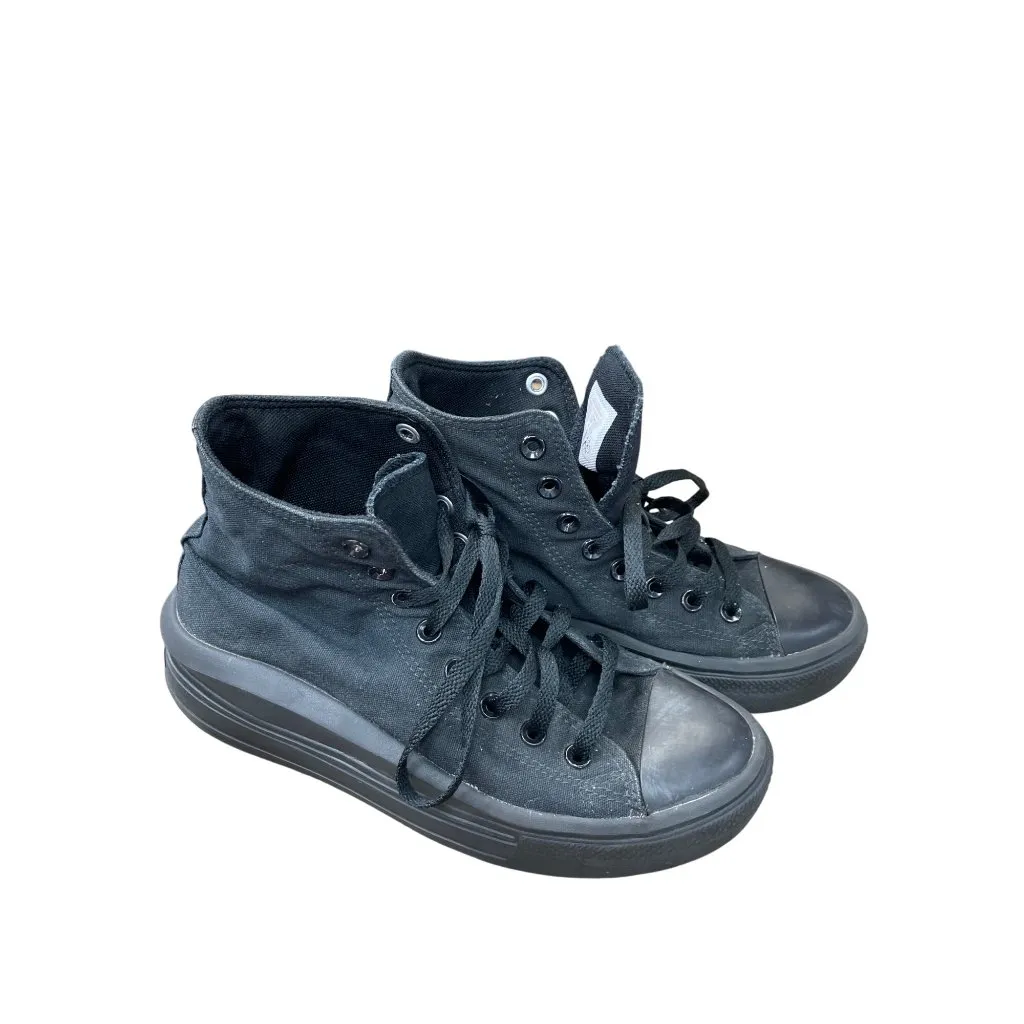 Converse All Star Womens Black High Canvas Platform Sneakers Size 9 SKU 9045 - Image 13