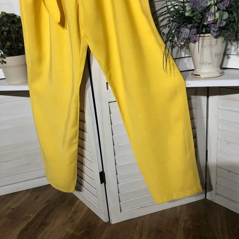 BCBGeneration  Yellow Strapless Jumpsuit Rayon Blend - Small - Image 14