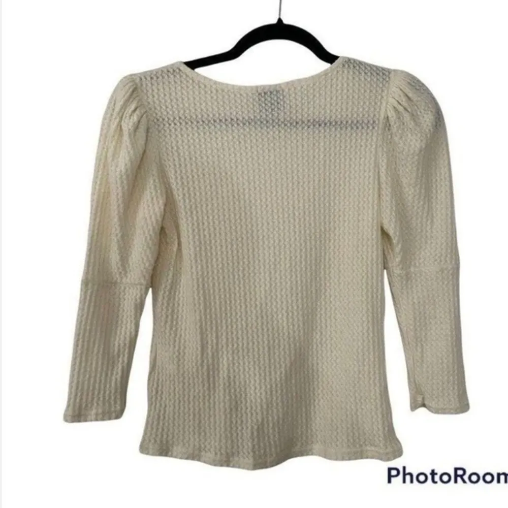 Ivory textured blouse  Size Small NWOT - Image 2