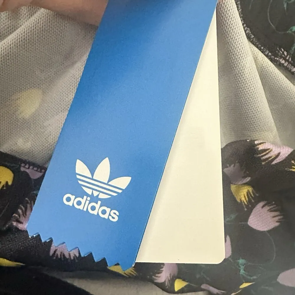 Adidas Originals AOP Skirt Women’s Size Small A-Line Floral Active Skirt Black - Image 7