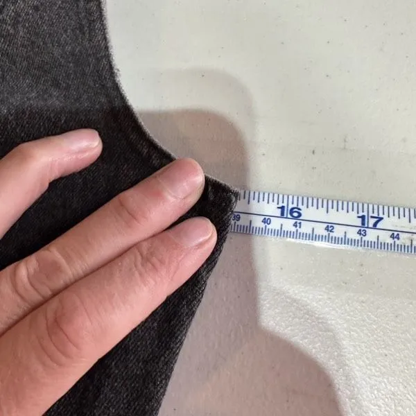 Lulus Corra Denim Mini Dress S Washed Black Button Front Jean Jumper Square Neck - Image 12