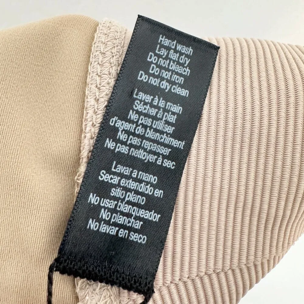 Beach‎ Riot Leah Scoop Neck Cropped Athletic Tank Top Tan Beige Gym Size Small - Image 8