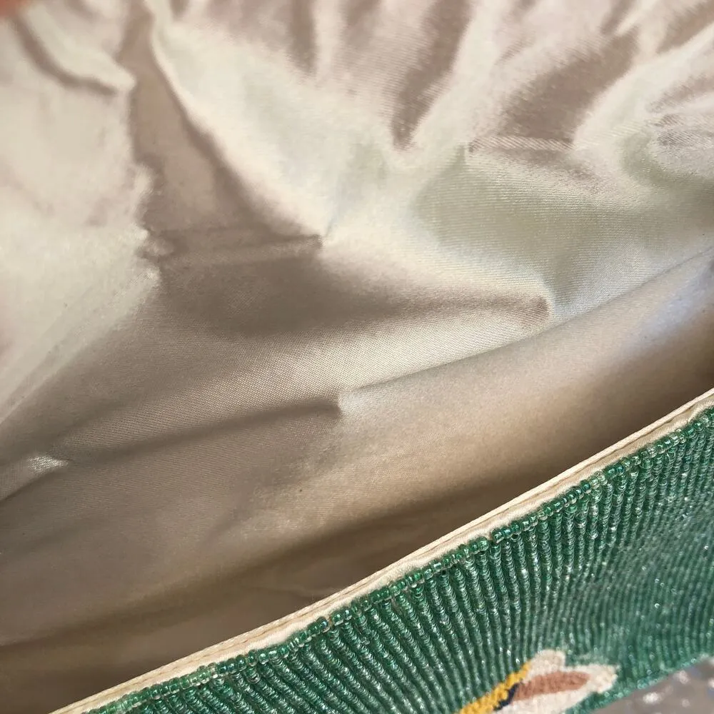 Marshalls Beaded Lemon Diver Sequin Viral Statement Bag  Handcrafted India NWT - Image 4