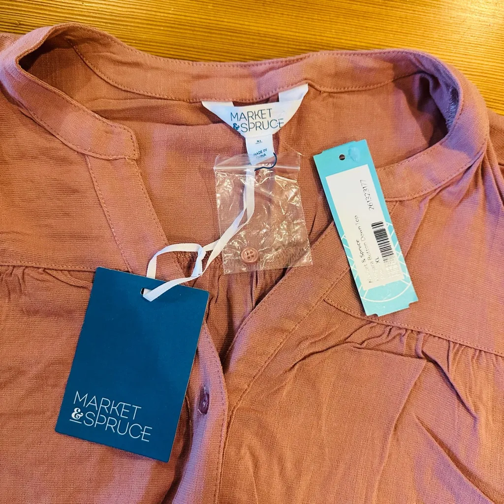 Market & Spruce Megara Button-Down Top - Image 7