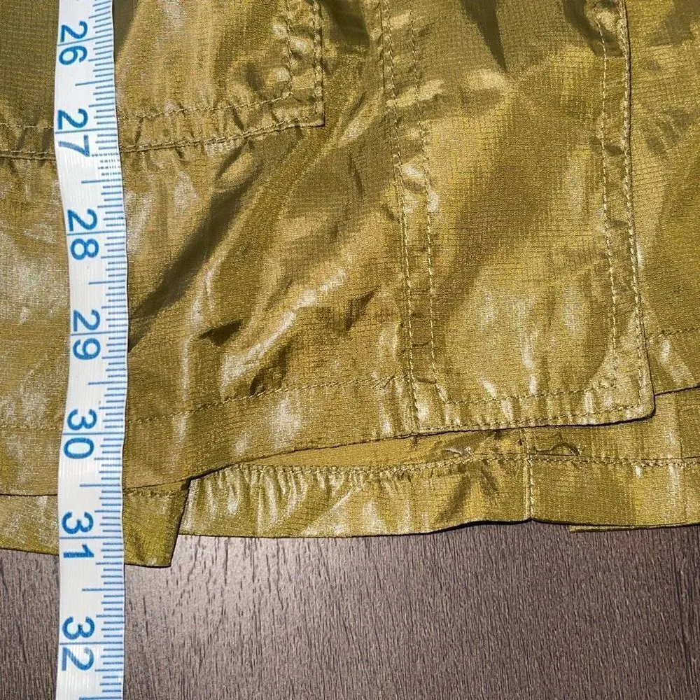 Hurley Women's Button Down‎ Windbreaker Lightweight Rain Coat Green Size Large - Image 7