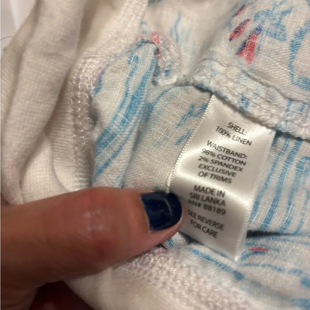 Lilly Pulitzer rare lighthouse wide leg beach pants med - Image 9