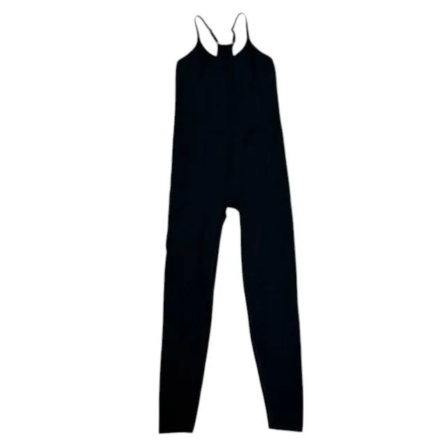 Victoria's Secret Pink Active Sleeveless Bodysuit 1 Piece Black Athleisure Sz‎ M - Image 3