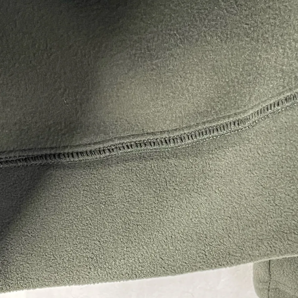 Free Country Green Micro Fleece Zip Up Jacket Camo Print Satin Pocket Size Small - Image 7