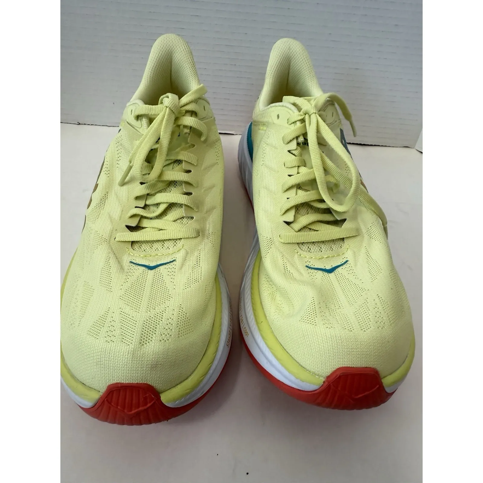 Hoka One One Carbon X 2 Women's Luminary Green Hot Coral US 9.5 B - Image 7