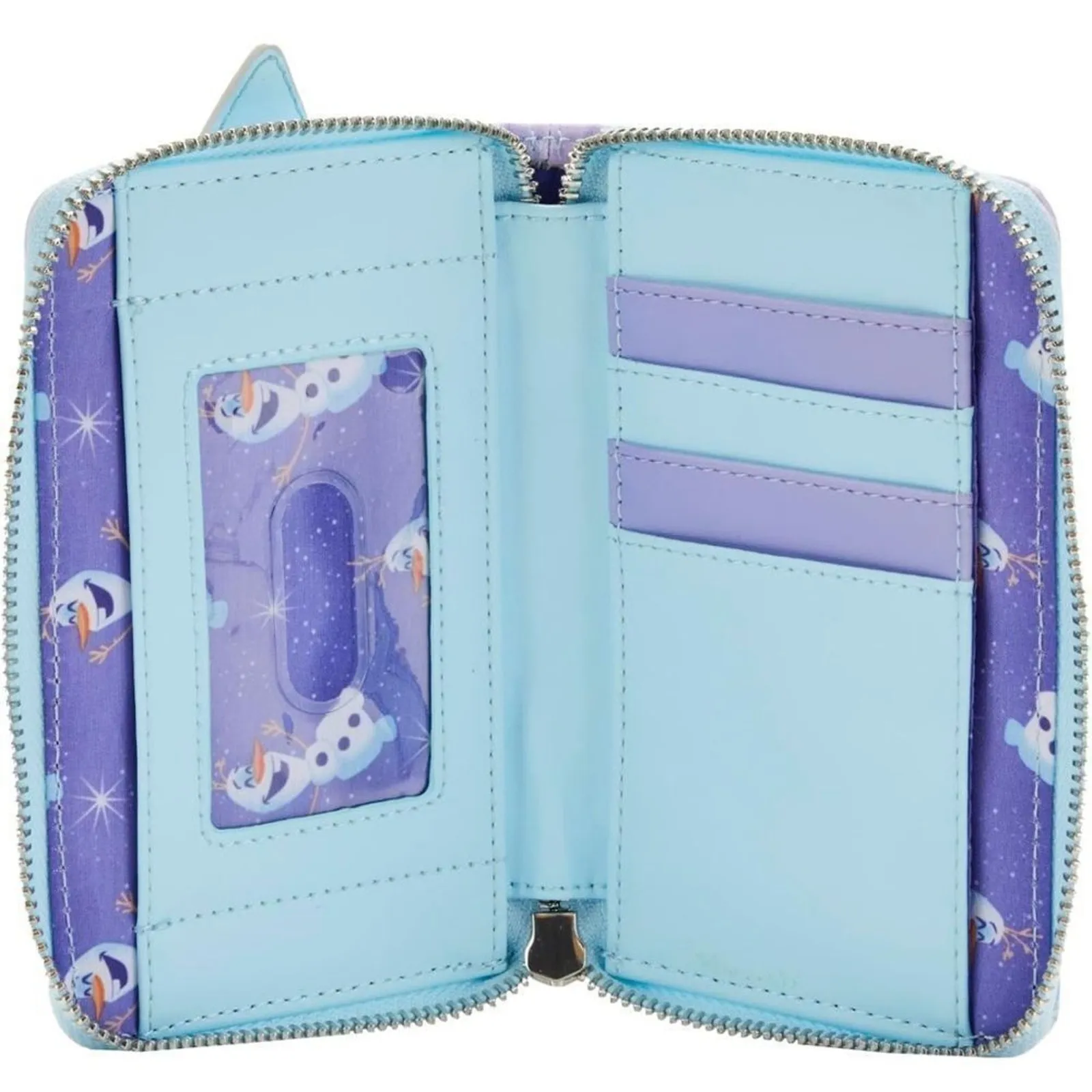LOUNGEFLY Disney Frozen Princess Castle Zip Around Wallet, New with Tag - Image 5