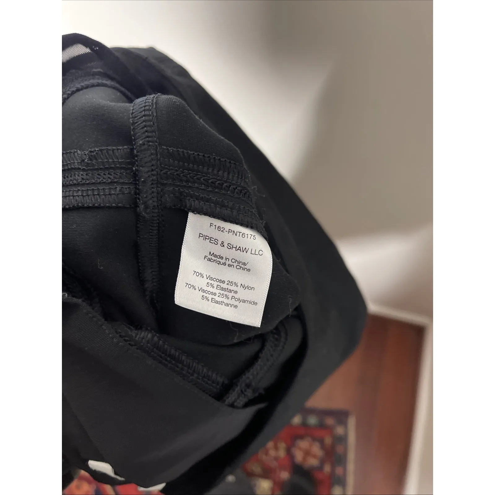 Veronica Beard Black High-Rise Ponte Back Zip Leggings Sz 6 - Image 13