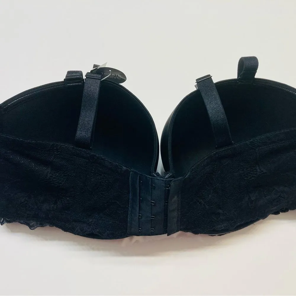 Torrid Bombshell Everyday Strapless lightly Lined Bra‎ Black Plus Size 42G NEW - Image 3