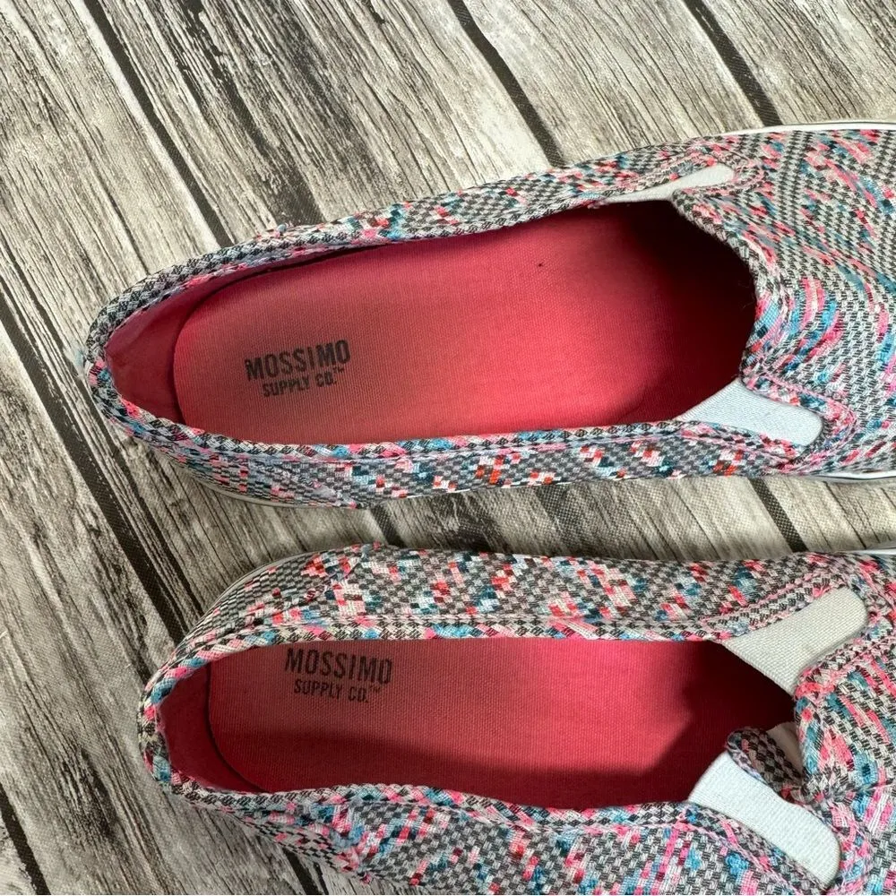 Mossimo Supply Co. Women's Classic Multicolor Pink Grey Blue Slip-On Shoes 10 - Image 10