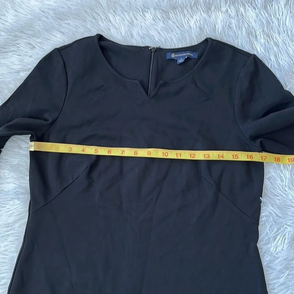 BROOKS BROTHERS Shift Mini dress in black size 4 - Image 5