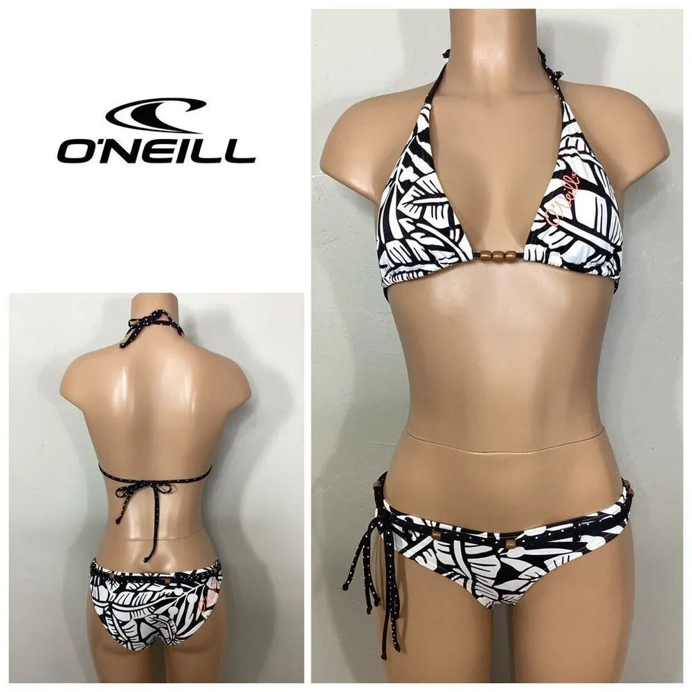 New. O’Neill black and white tropical bikini. M-top/L-bottom . Retails $108 - Image 2