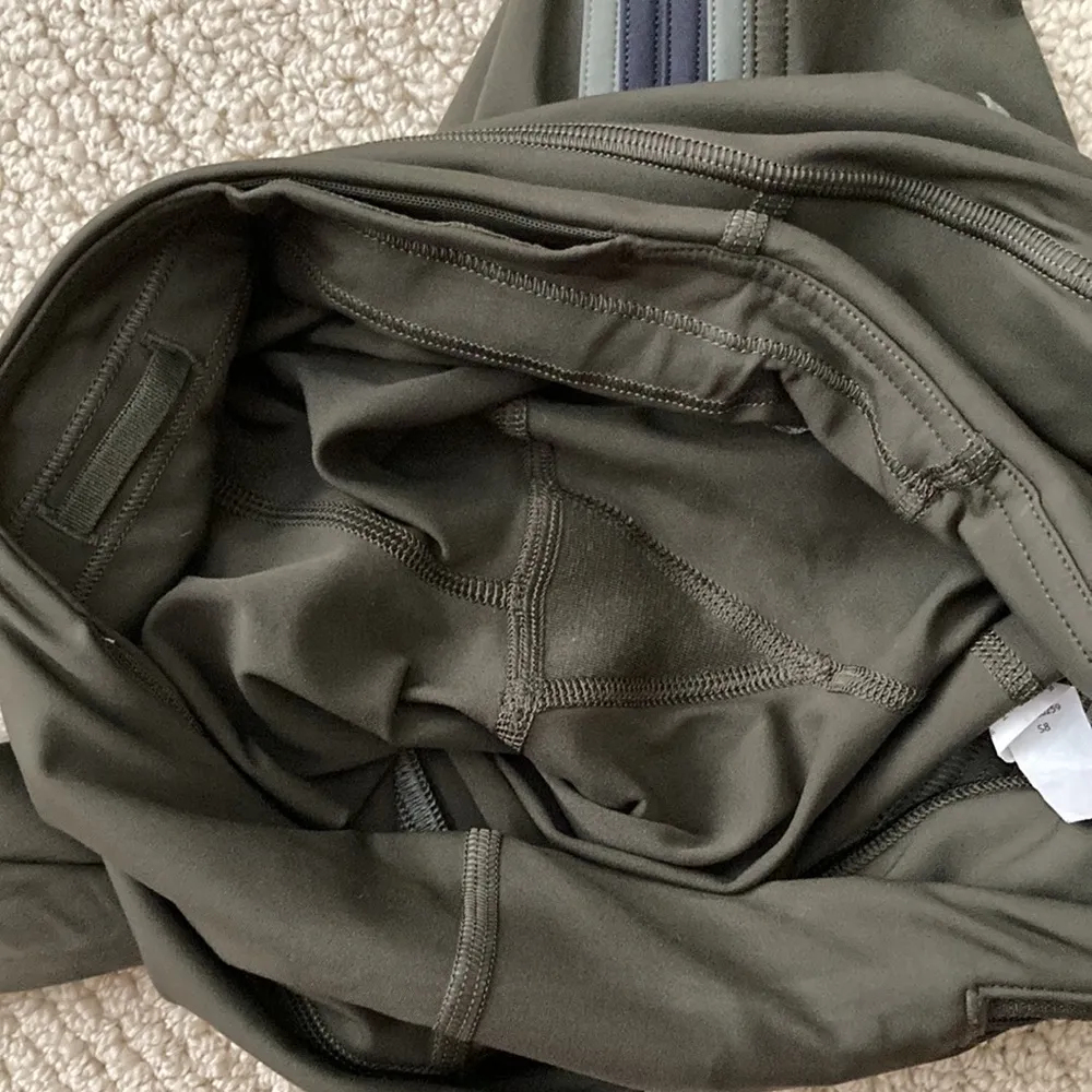 LULULEMON Run Crew High Rise Contour Tight Leggings Pant Dark Olive Nulux 28” 4 - Image 12