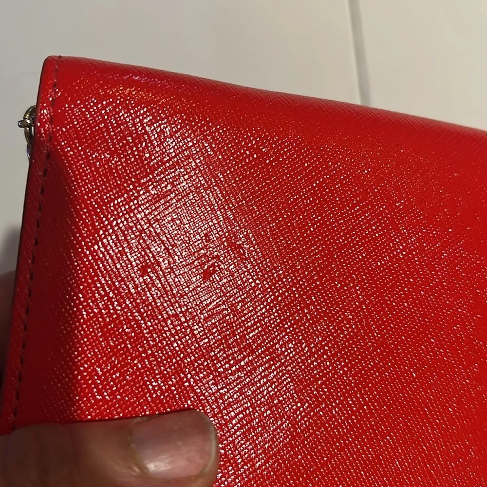 Nordstrom  red Crossbody purse clutch - Image 10