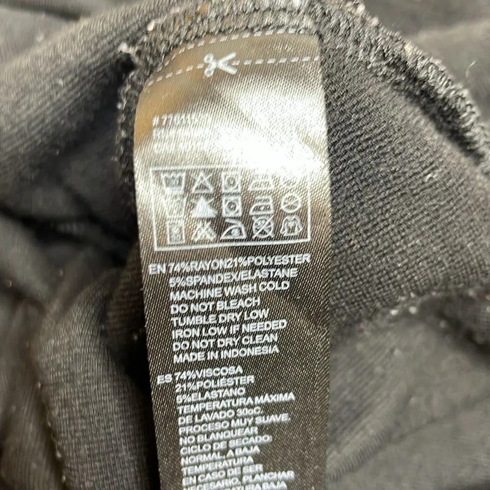 Forever 21 Black Cottony Stretchy Skater mini skirt medium - Image 3