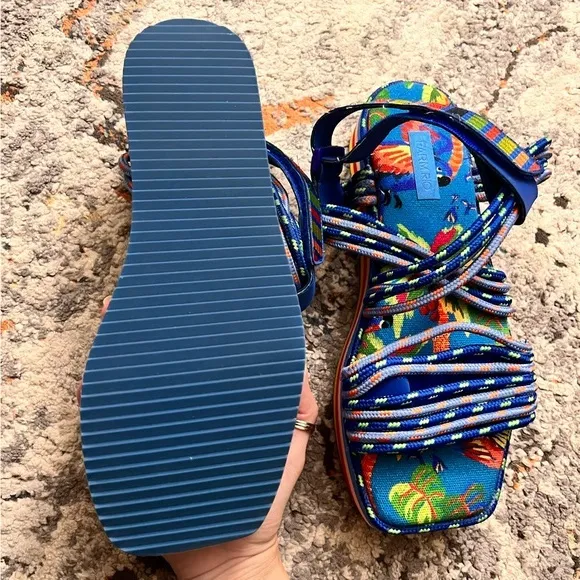 Farm Rio  Macaw sandals Tropical‎ NWOT Size 12 - Image 7